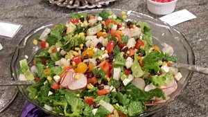 Mexican Chopped Salad with Honey Lime dressing